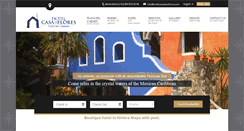 Desktop Screenshot of hotelcasadelasflores.com